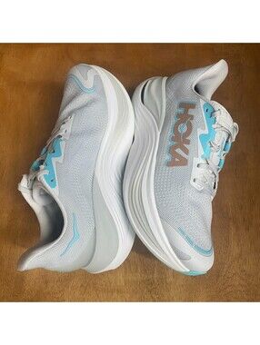 Hoka One One Shoes Womens Size 9 B Skyward X Cosmic Grey Rose Gold 1147912 CYRS